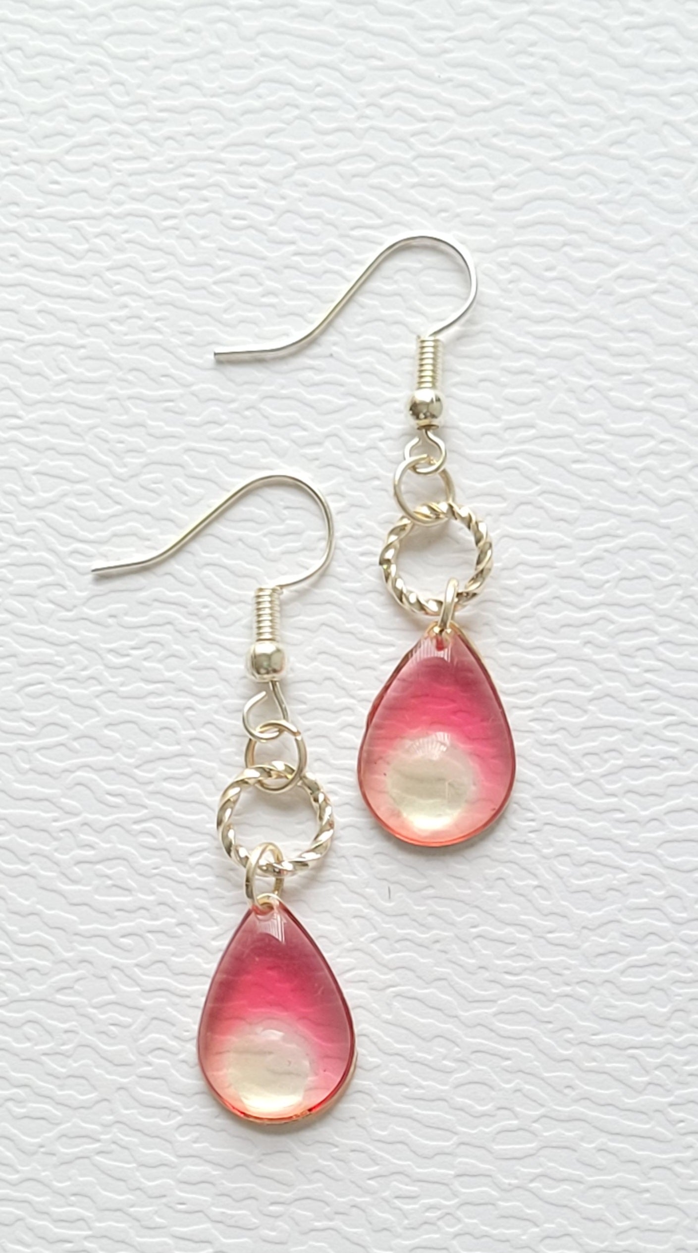 R110. Rose Teardrop Earrings