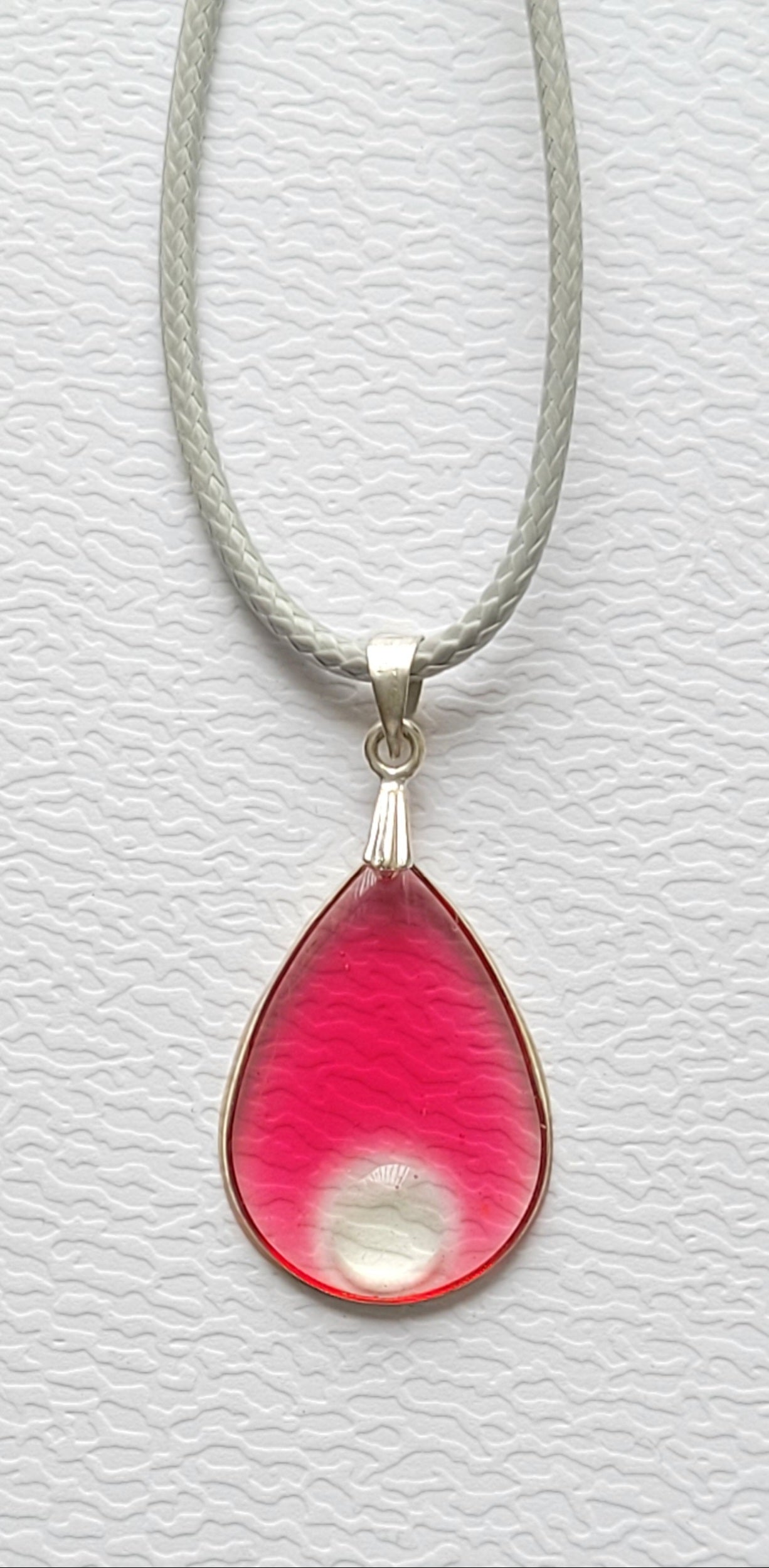 R112. Rose Teardrop Pendant